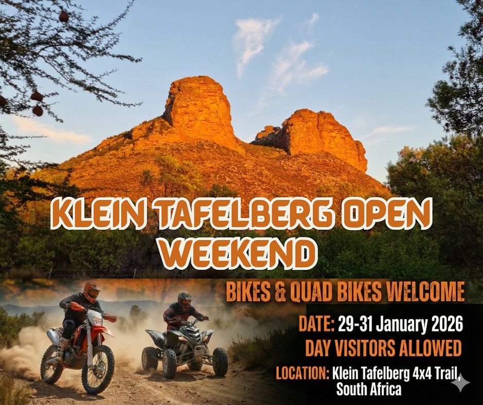 Klein Tafelberg Open Weekend 2026 - Terrain Tactics 4x4