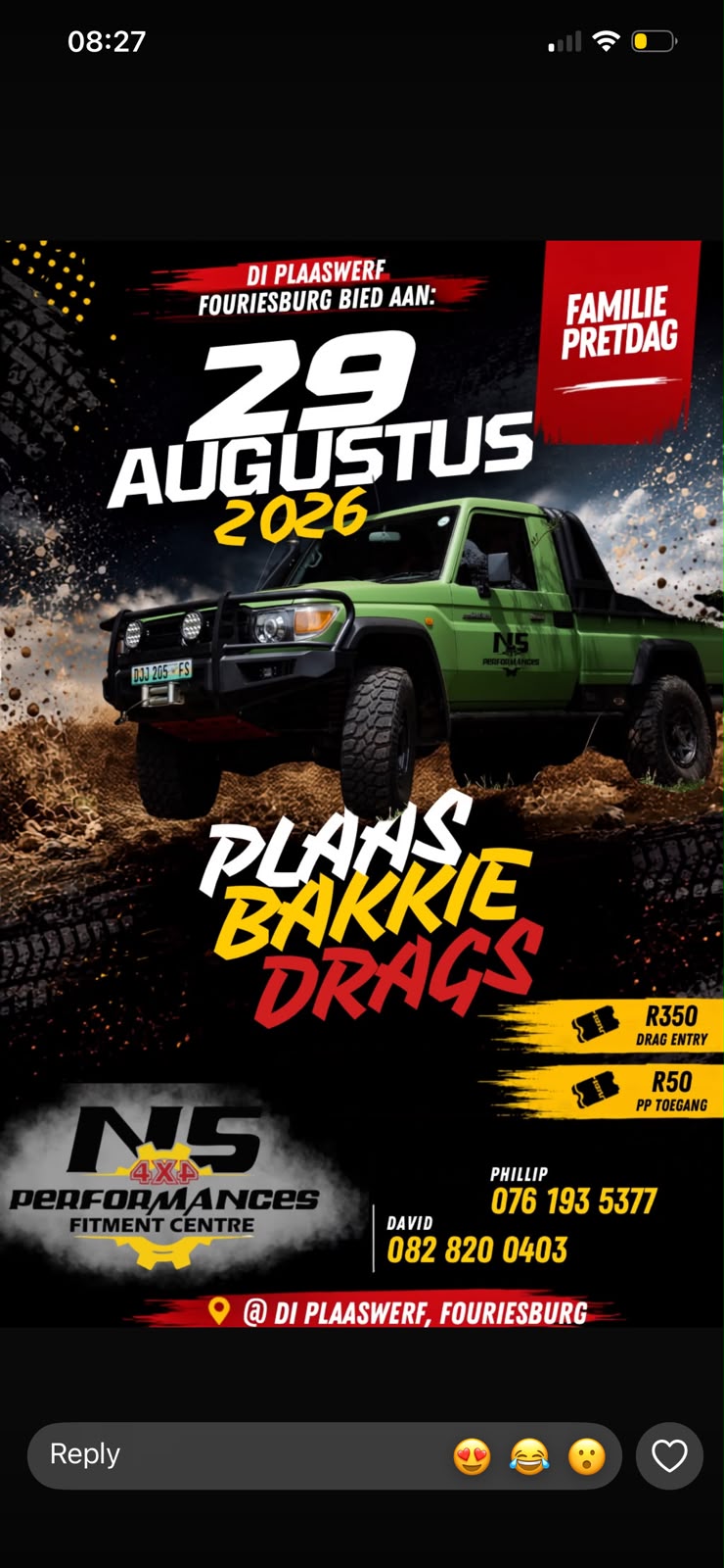 Plaas Bakkie Drags - Fouriesburg